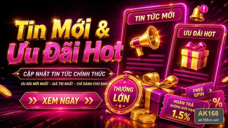 Khuyến mãi AK168: Kiểm tra thời hạn, đối tượng áp dụng và giới hạn nhận thưởng trước khi tham gia – ak168vn.win