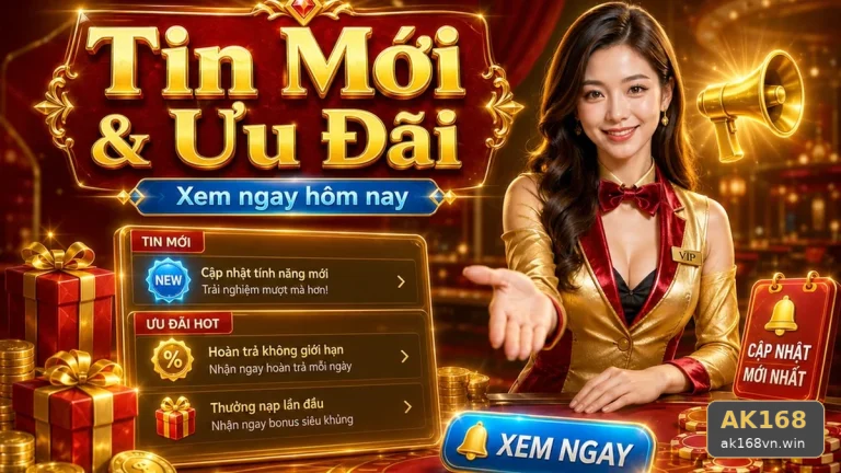 Đọc Chi Tiết Giao Diện Khuyến Mãi AK168 Tại ak168vn.win: Góc Kiểm Chứng Theo Tên Miền Qua Cuộc Kiểm Tra Ưu Đãi Và Điều Kiện Nhận Thưởng