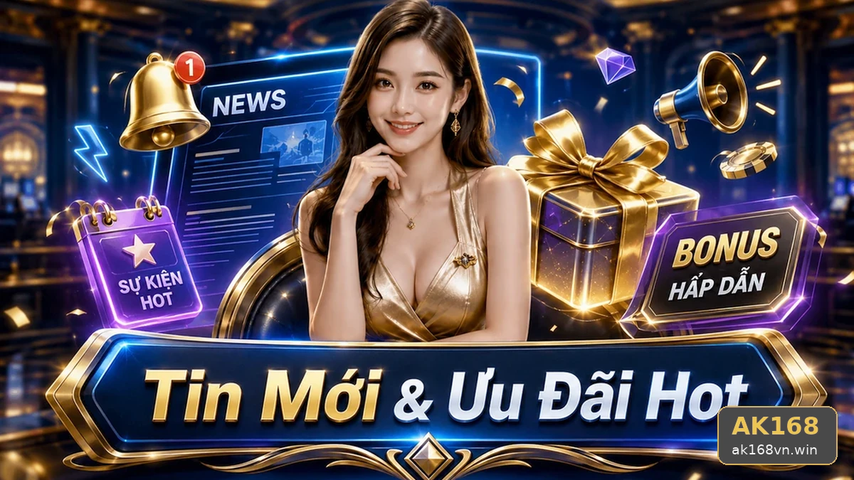 Khuyến Mãi AK168 Tại ak168vn.win: Đọc Chi Tiết Giao Diện Tin Mới, Ưu Đãi Và Điều Kiện – Cuộc Kiểm Tra Thời Hạn, Đối Tượng Áp Dụng Cùng Giới Hạn Nhận Thưởng Qua Góc Kiểm Chứng Theo Tên Miền
