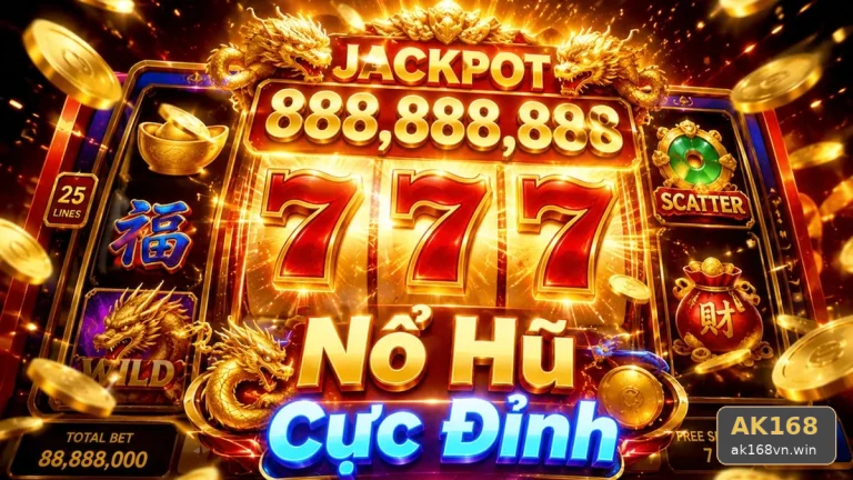 Giải Mã Giao Diện Nổ Hũ, Slot Và Jackpot Tại ak168vn.win: Nhận Diện Biểu Tượng, Vòng Thưởng Và Thông Tin Màn Hình